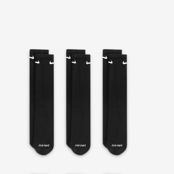 Nike Training Crew Socks (3 Pairs) Nike Everyday Cushioned - Picture 3 of 12